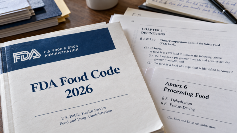 WATER ACTIVITY IN THE 2026 FDA FOOD CODE: WHAT FOOD BUSINESSES NEED TO KNOW